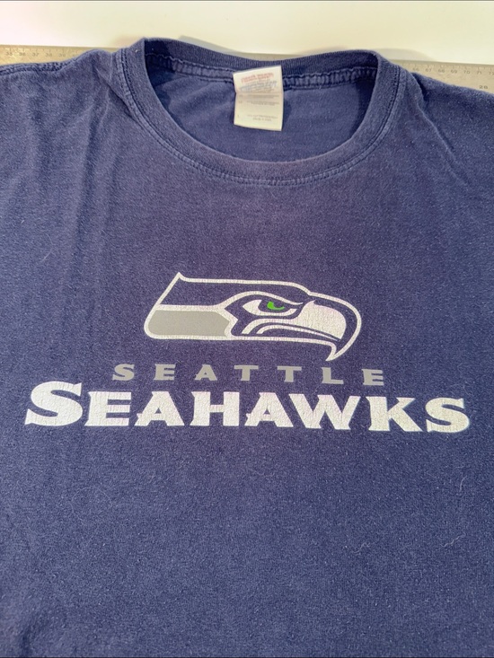 Gildan Other - Seattle Seahawks Navy Graphic Tee, Budweiser